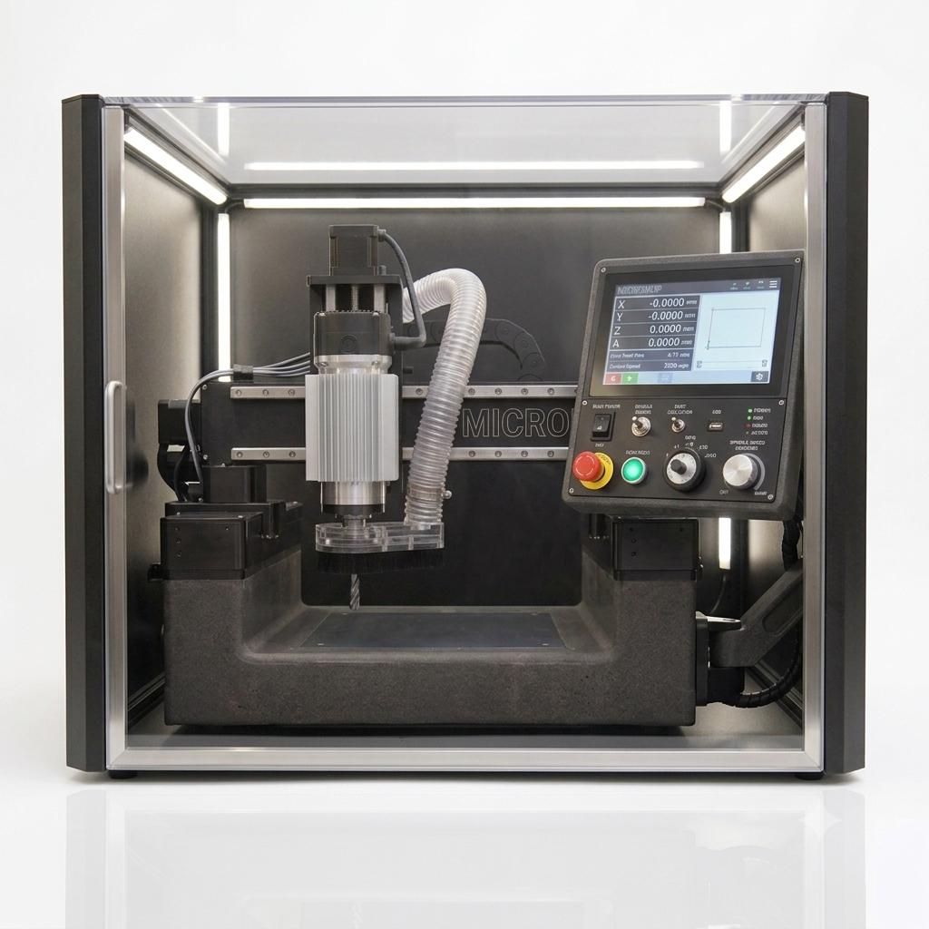 Desktop Industrial CNC Mill – Epoxy Granite Body (1.5kW Spindle, 4-Axis)